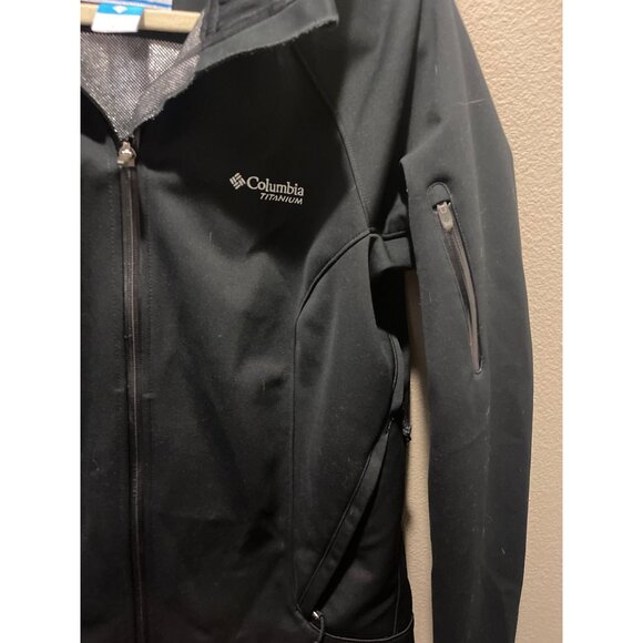 Columbia Womens Titanium Omni-Heat Black Softshell Jacket XL Thermal Comfort - Picture 5 of 14